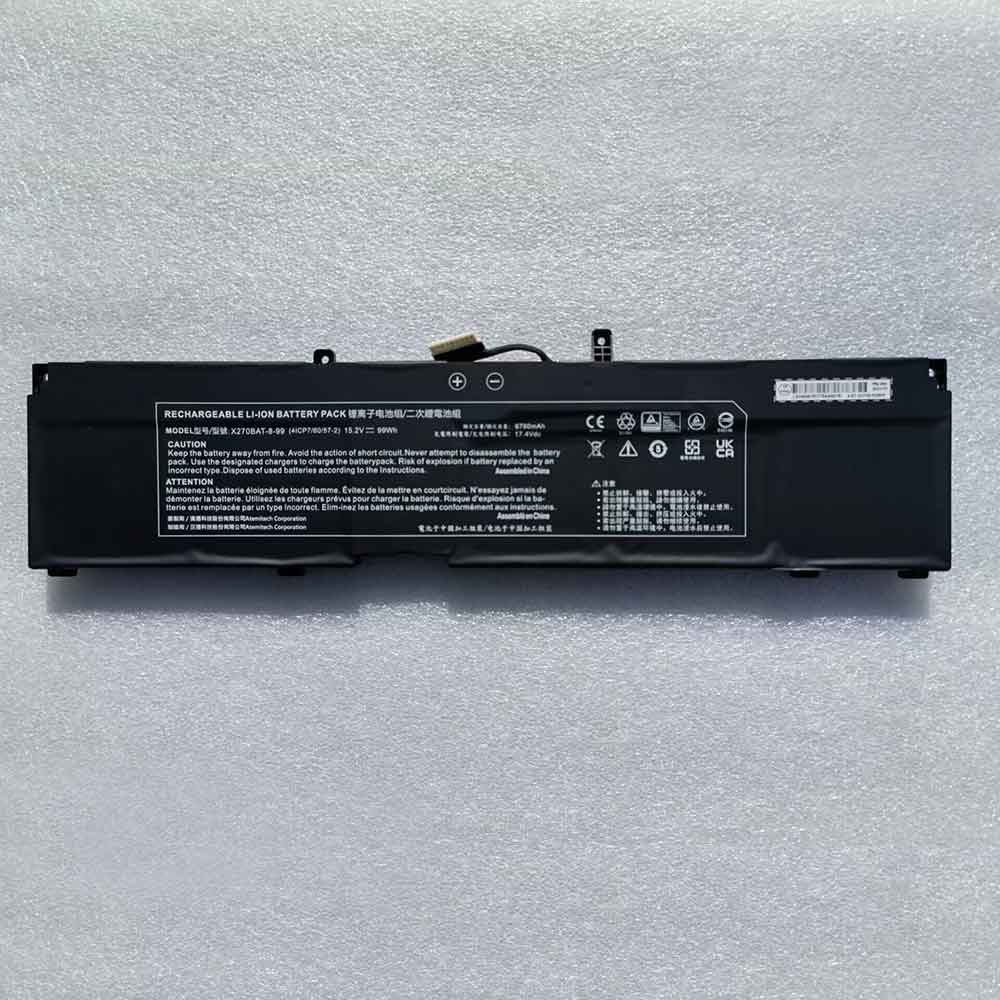 Batería para PD70BAT-6-80(3ICP7/60/clevo-X270BAT-8-99